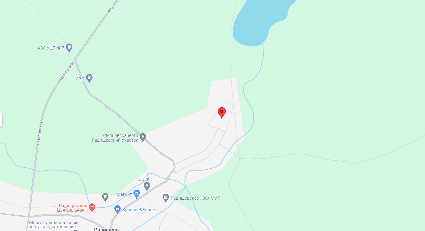 Площадка 25 га для размещения производственной базы в р.п. Радищево.